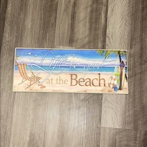Beach sign